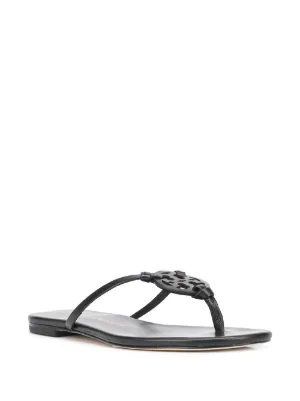 tory burch leather flip flops