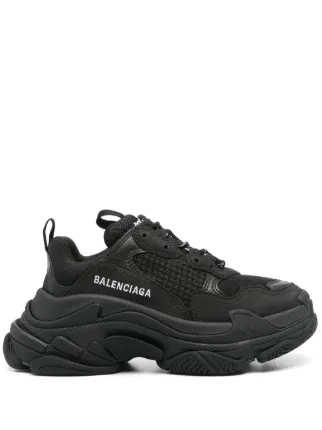 Zwarte balenciaga triple s sale