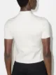 Alexander Wang logo-patch mock neck bodycon top