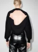 Alexander Wang sheer back cropped jumper