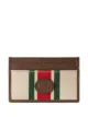 Image 1 of Gucci Web print cardholder