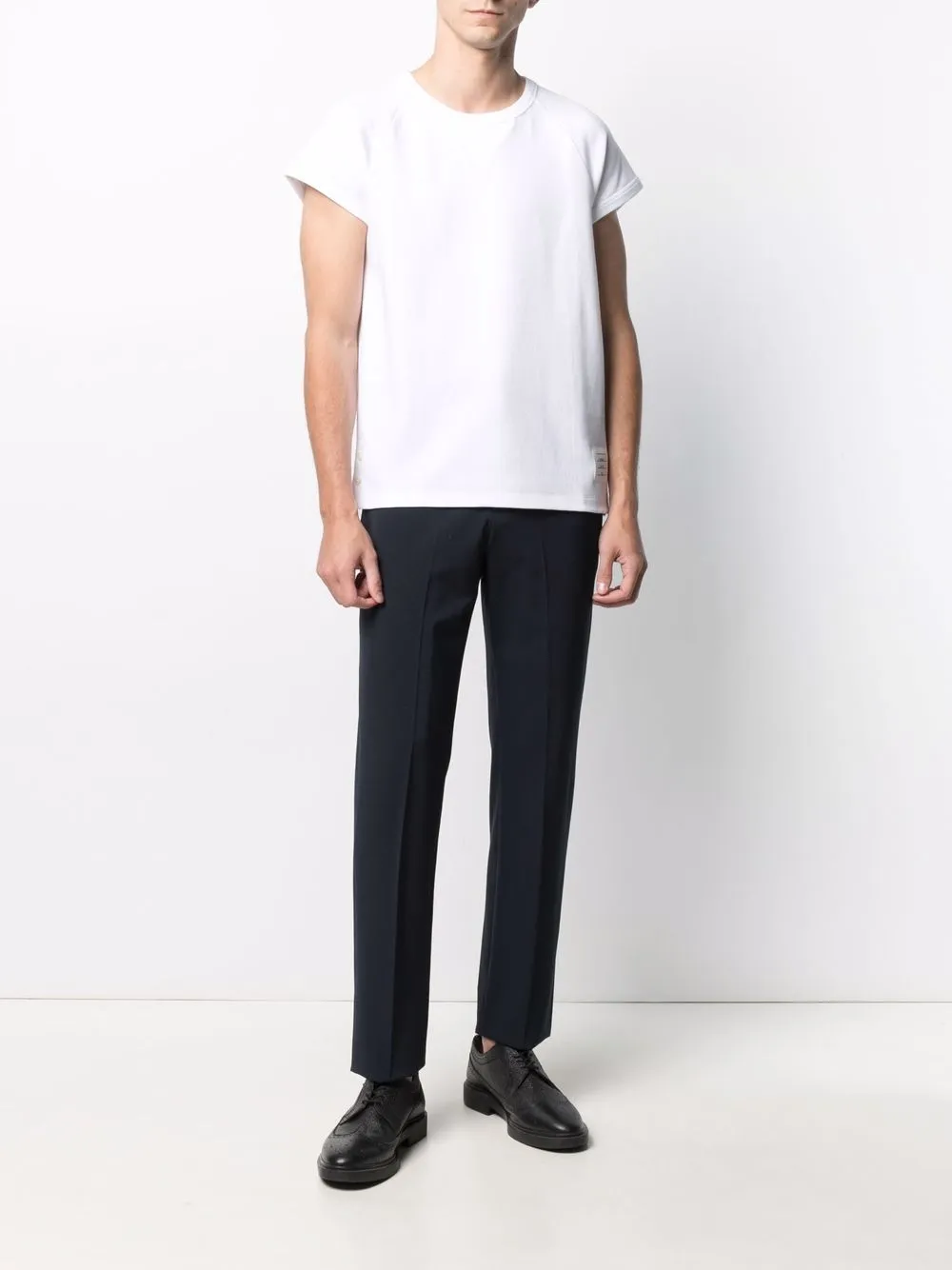 фото Thom browne однотонная футболка