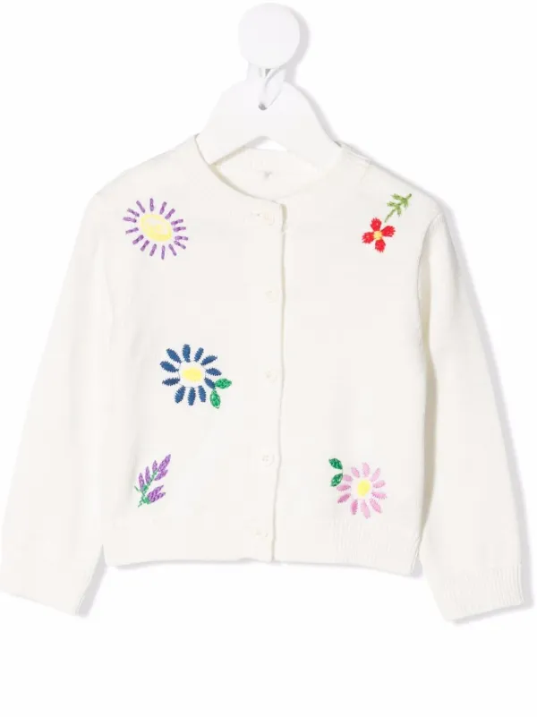 embroidered floral cardigan
