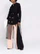 Image 2 of Act N°1 double-breasted tulle coat