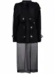 Image 1 of Act N°1 double-breasted tulle coat