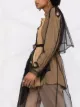 Act N°1 sheer panel trench coat