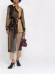 Image 2 of Act N°1 sheer panel trench coat