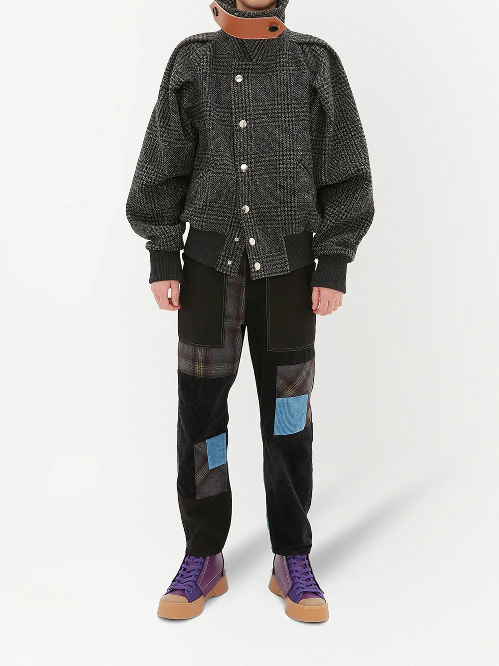 Изображение 2 из JW Anderson бомбер со сборками на рукавах