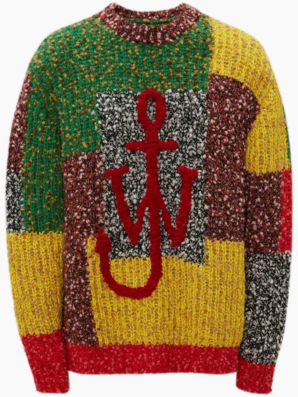 ANCHOR PATCHWORK CREWNECK JUMPER in 