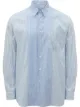 Image 1 of JW Anderson logo-embroidered striped shirt