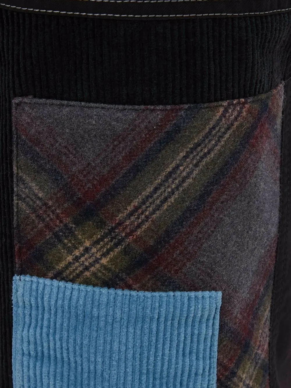 фото Jw anderson укороченные брюки в технике пэчворк