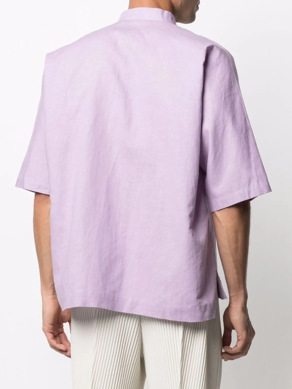 фото Homme plissé issey miyake рубашка свободного кроя с короткими рукавами