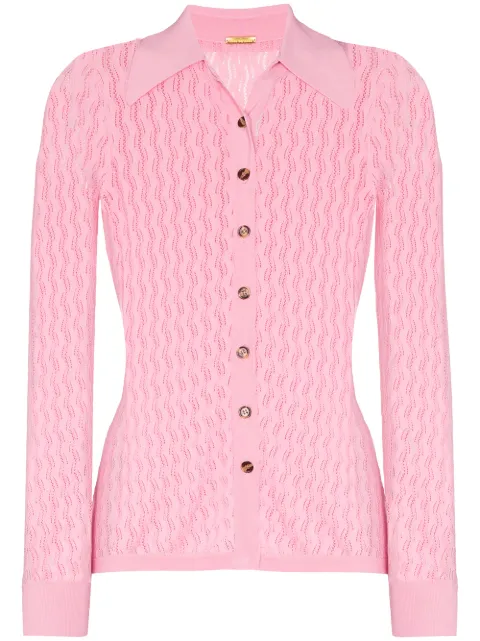 Dodo Bar Or Meryl zig-zag pattern cardigan