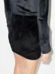 Alexander Wang velour high-rise miniskirt