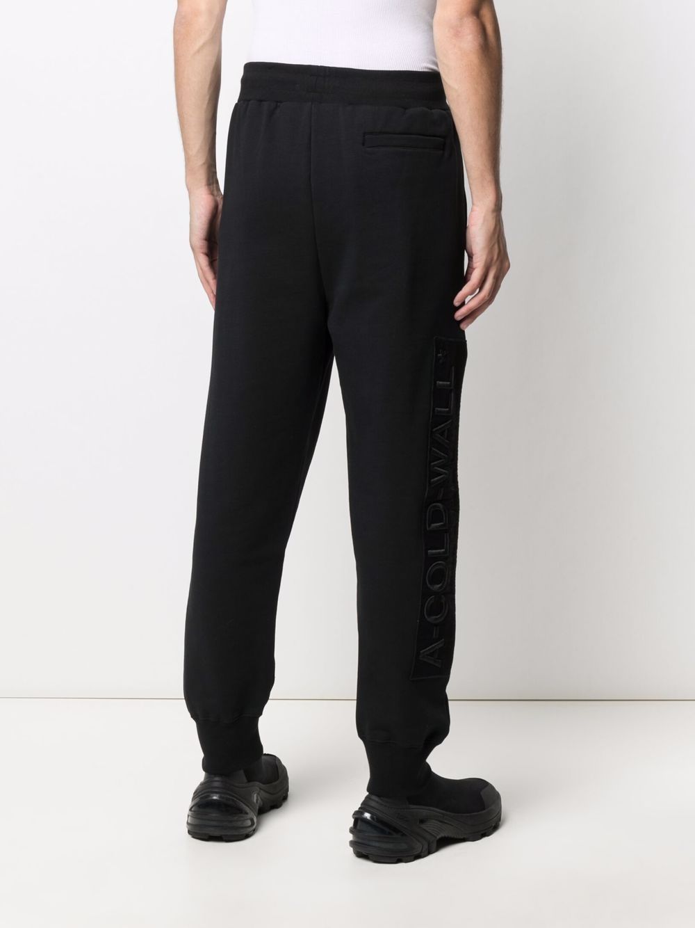 Shop A-cold-wall* Logo Tracksuit Bottoms In Schwarz