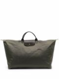 Longchamp large Le Pliage Green Travel tote bag