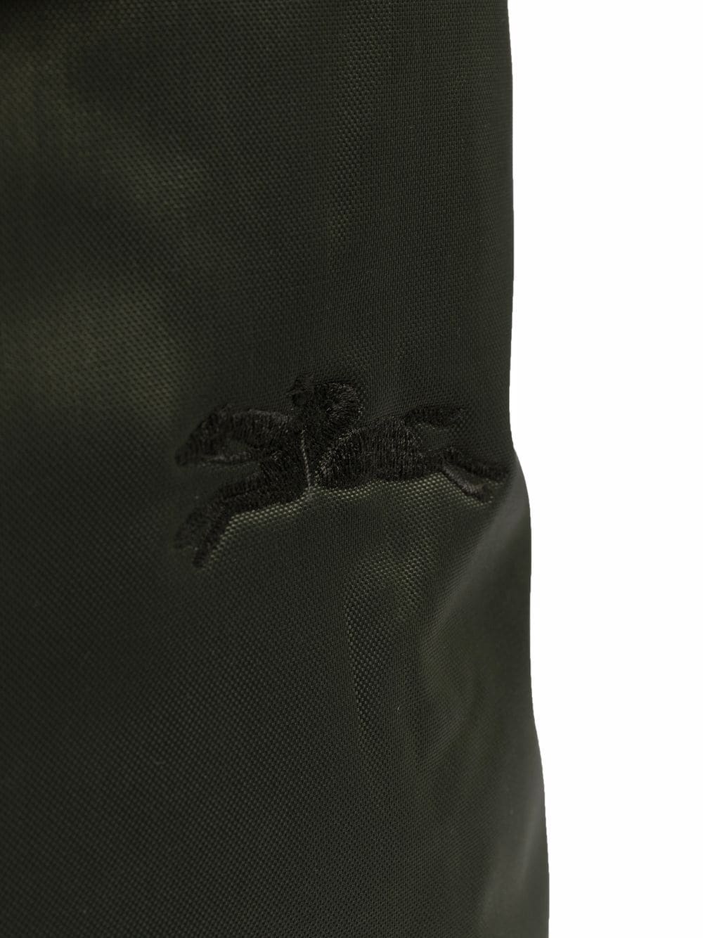 фото Longchamp рюкзак le pliage с вышитым логотипом