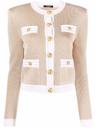 white shoulder cardigan