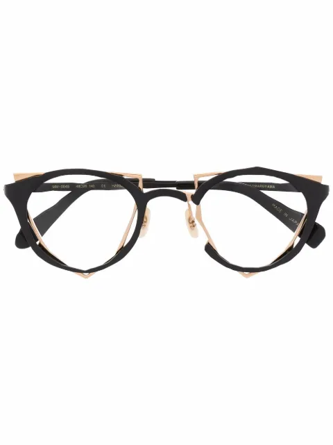 MASAHIROMARUYAMA نظارة بإطار هندسي طبقات MM-0045