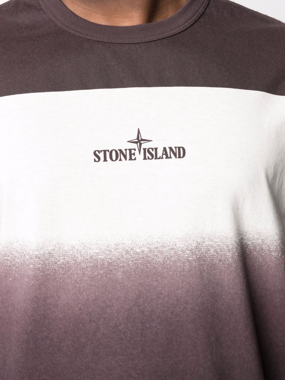 фото Stone island футболка с эффектом омбре