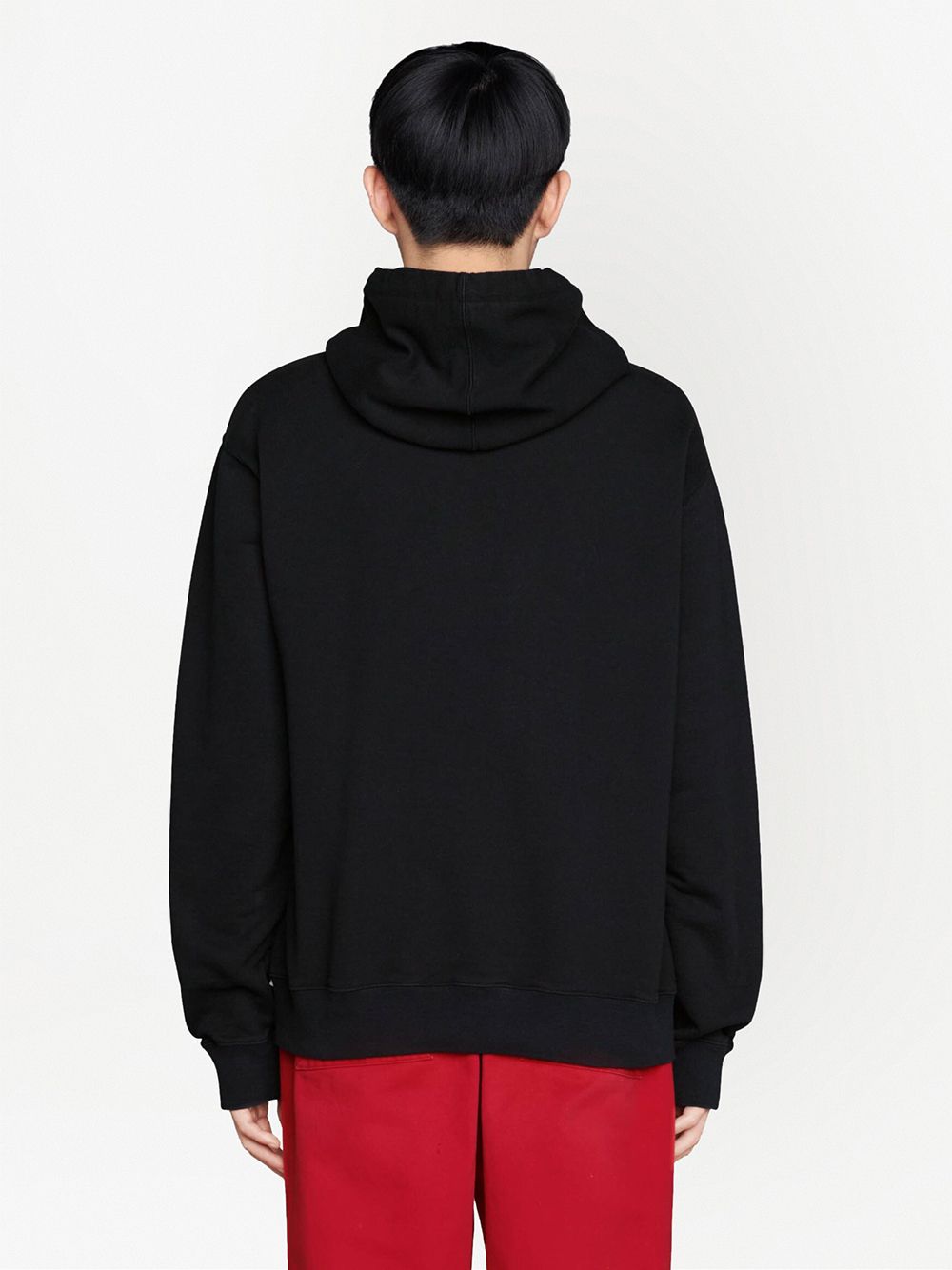 Shop Gucci X Freya Hartas Iccug Hoodie In Schwarz