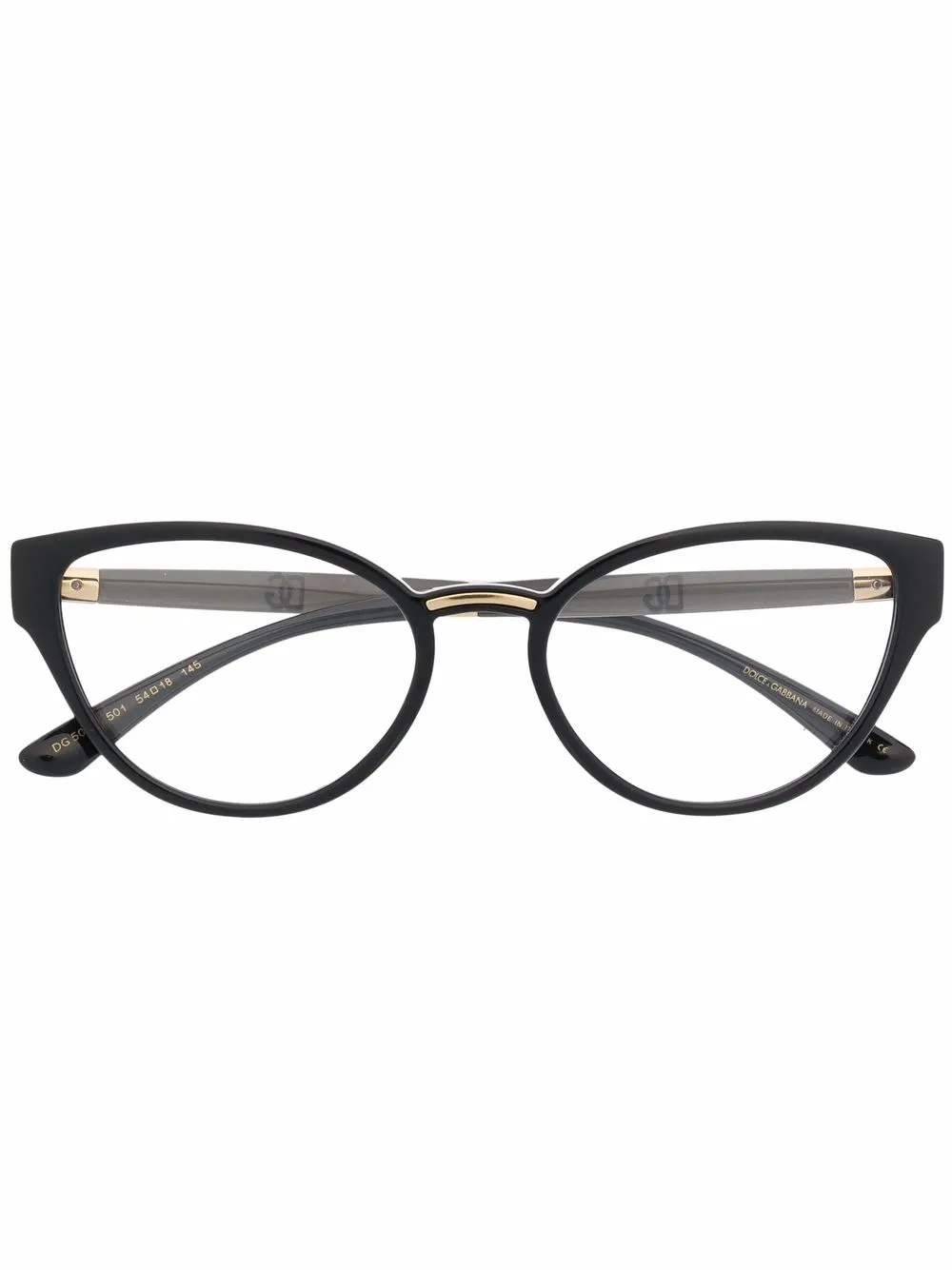 фото Dolce & gabbana eyewear очки в оправе 'кошачий глаз'