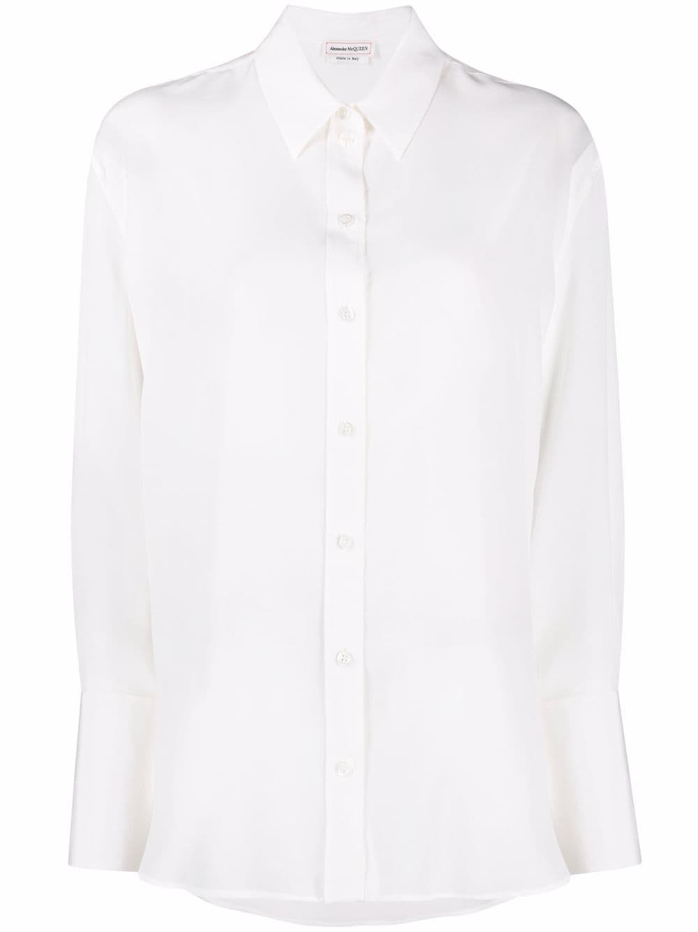 ALEXANDER MCQUEEN LONG-SLEEVE SILK SHIRT