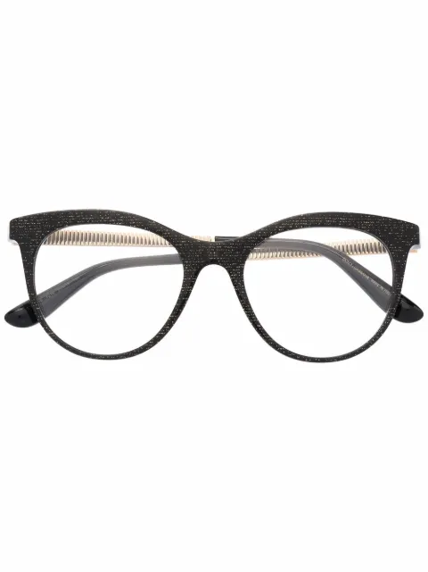 Dolce & Gabbana Eyewear Armação de óculos gatinho com brilho