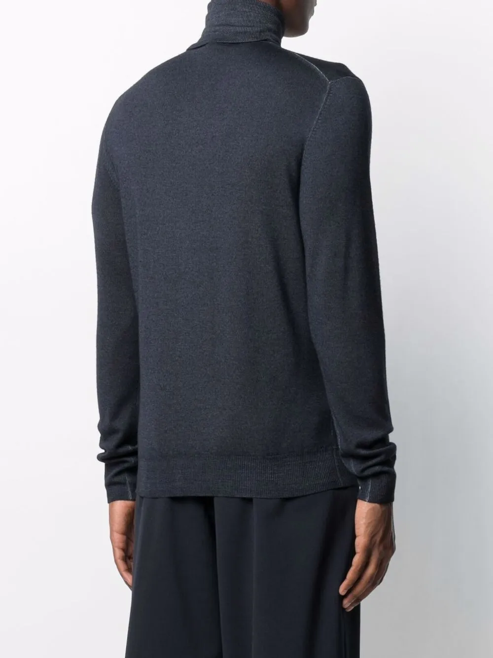 Shop Etro Roll-neck Jumper In Blau