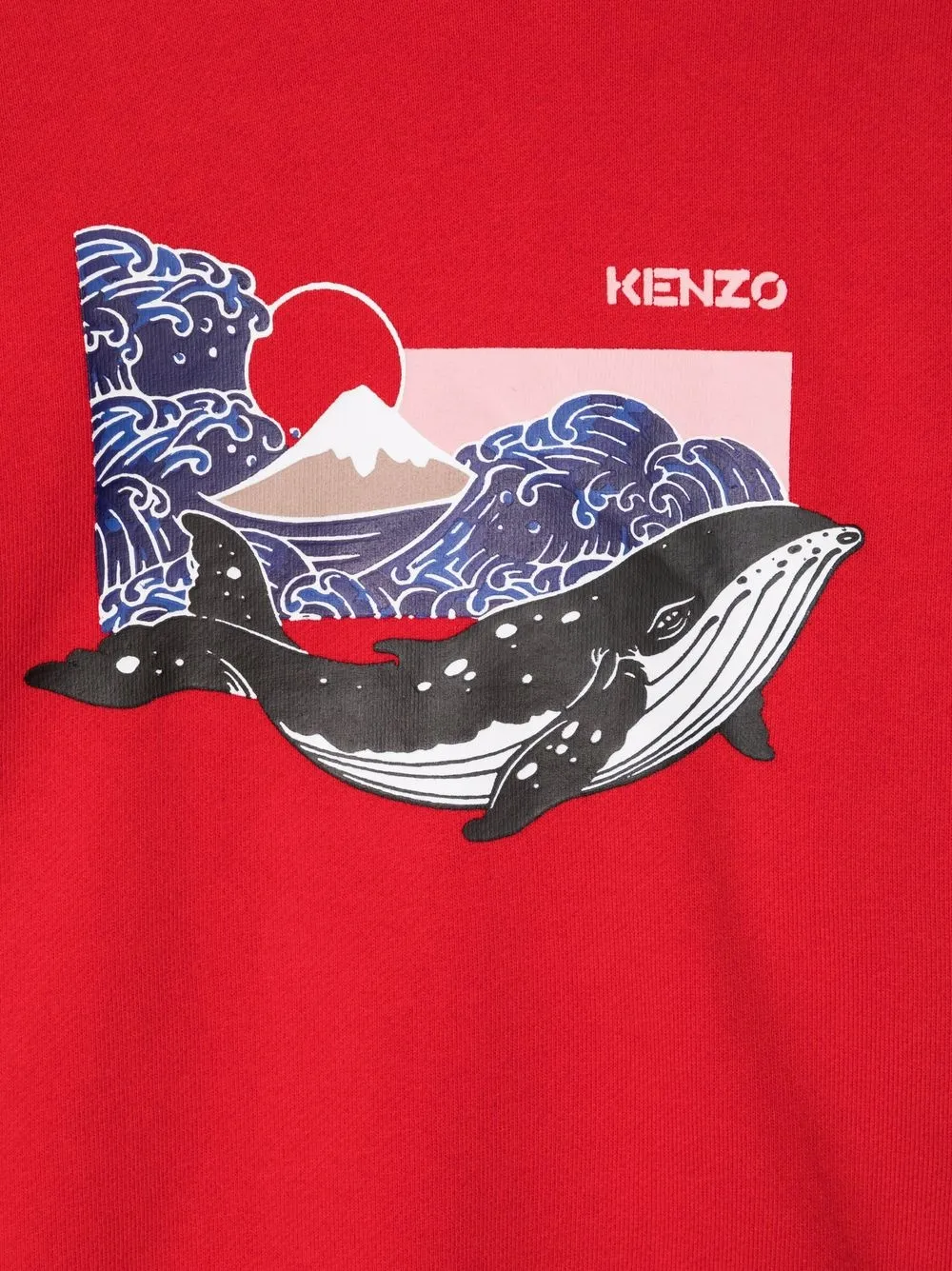 фото Kenzo kids толстовка с принтом whale