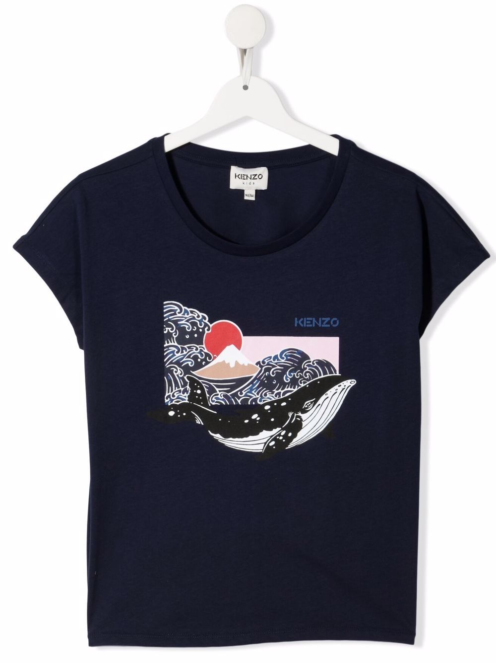 фото Kenzo kids футболка с принтом whale