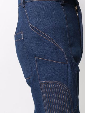 Moto straight-leg jeans展示图