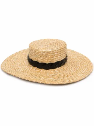 braided straw sun hat