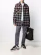 Image 2 of Off-White logo-print checked shirt