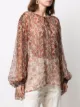 Mes Demoiselles floral-print sheer blouse