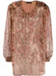 Image 1 of Mes Demoiselles floral-print sheer blouse