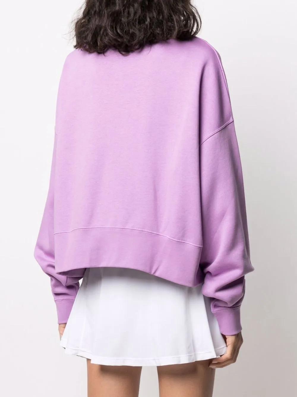 фото Nike укороченная толстовка с вышивкой swoosh