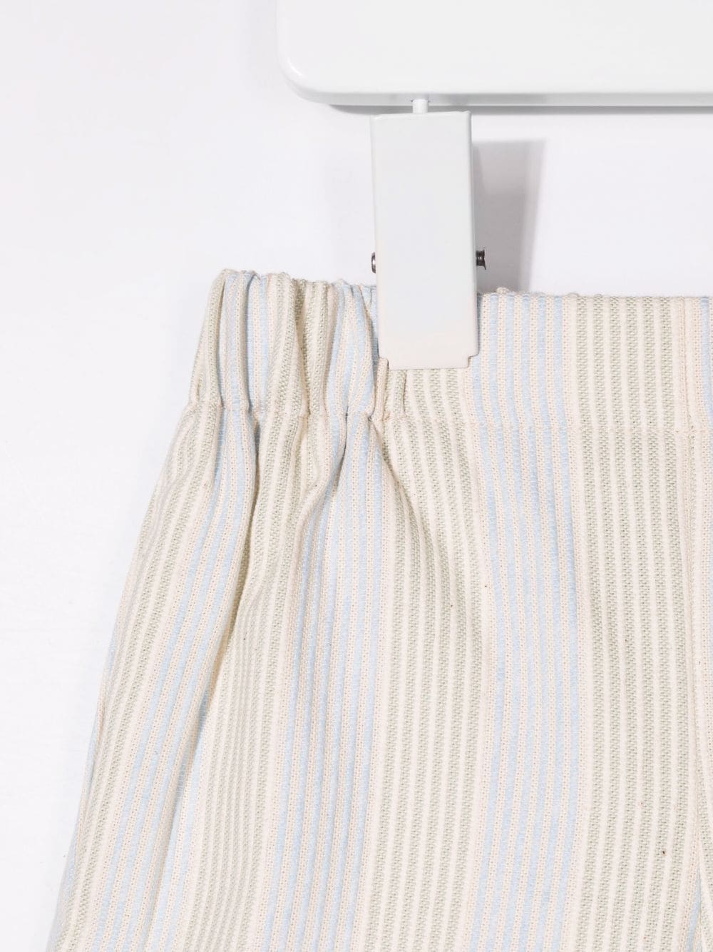 Shop La Stupenderia Elasticated-waist Striped Shorts In Blue