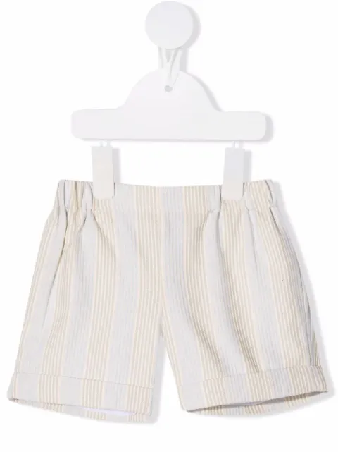 La Stupenderia elasticated-waist striped shorts