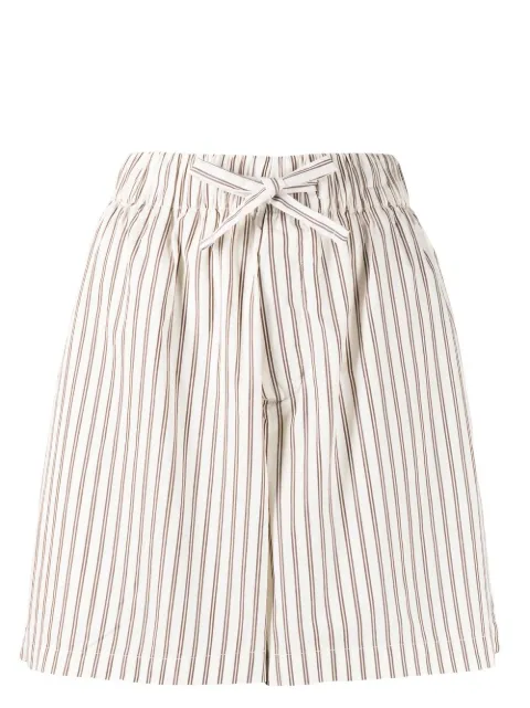 TEKLA stripe-print pyjama shorts