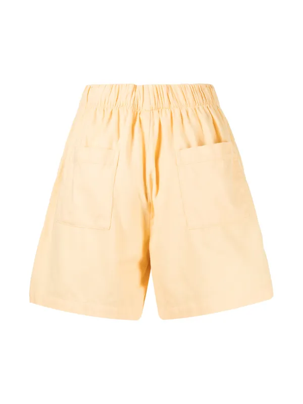 TEKLA Shorts De Pijama Con Cordón Amarillo FARFETCH CL