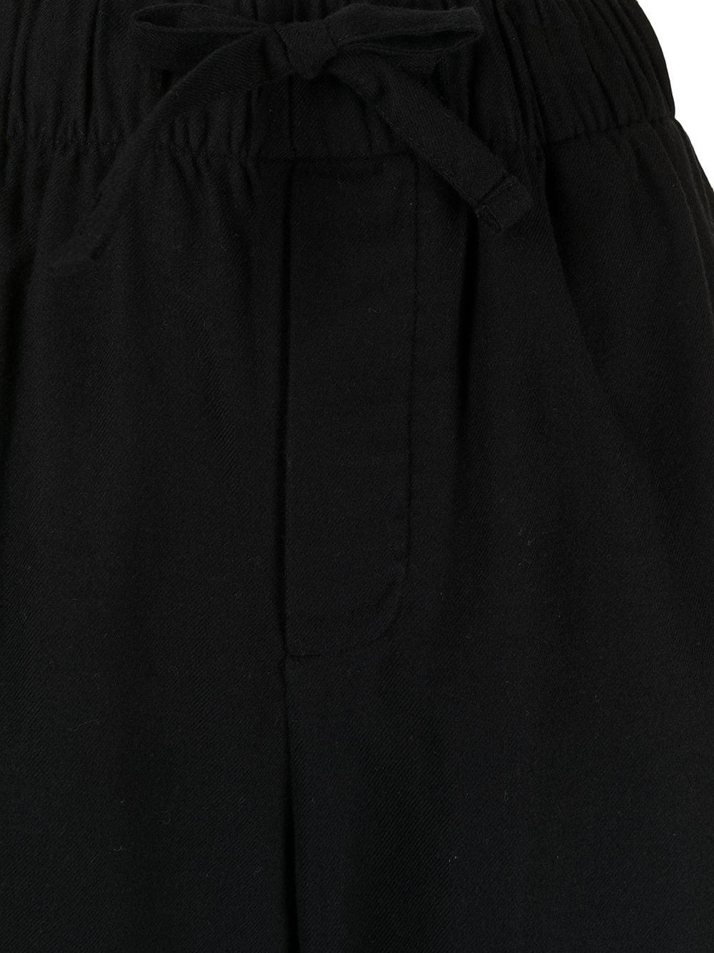 Shop Tekla Drawstring-waist Pajama Bottoms In Black