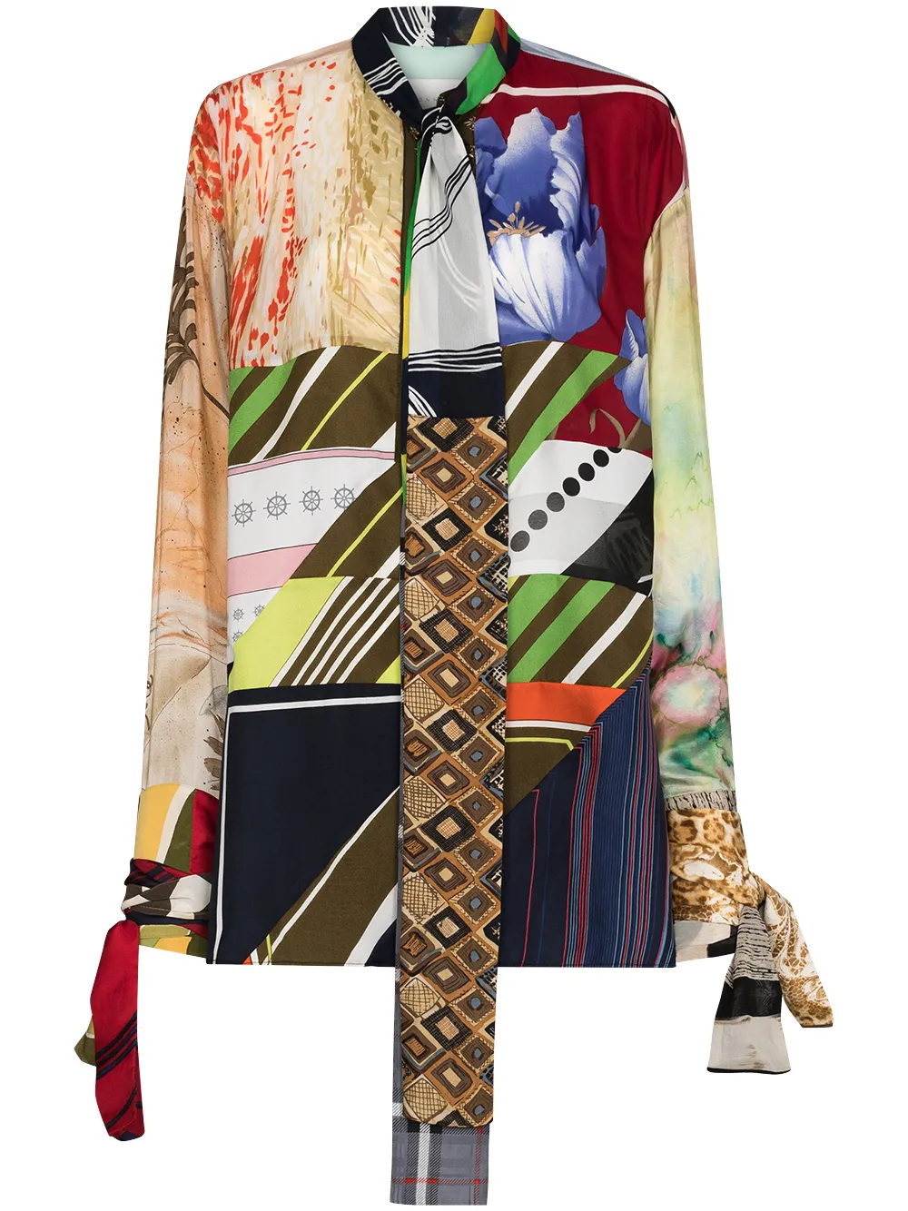 Image 1 of Conner Ives CI RECONSTITUTED SCARF BLS LNG SLV