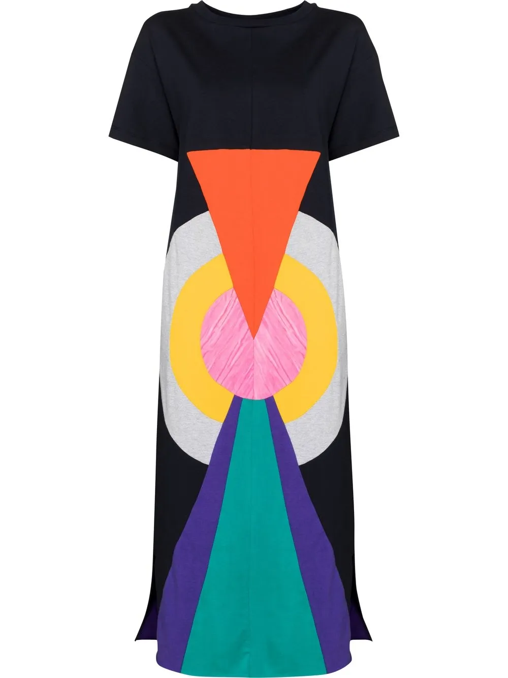 

Conner Ives Ghulam patchwork midi dress - Blue