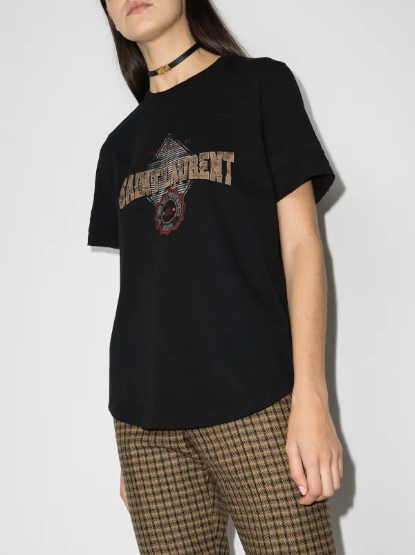 Saint Laurent crew-neck T-shirt - Farfetch