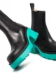 Bottega Veneta contrast sole platform ankle boots
