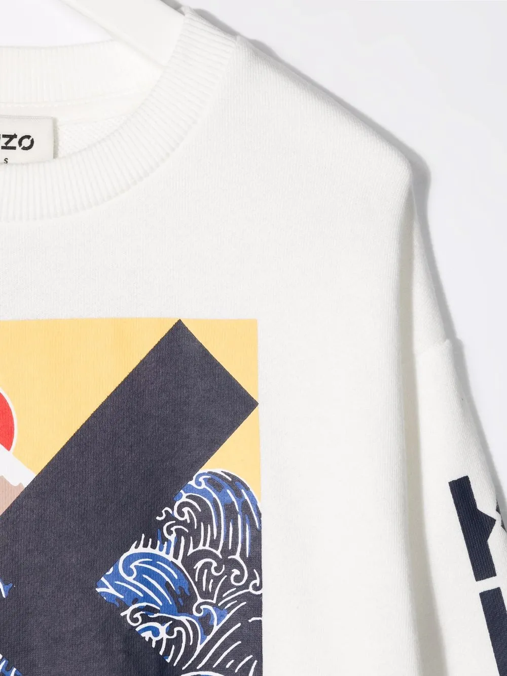 фото Kenzo kids толстовка с графичным принтом