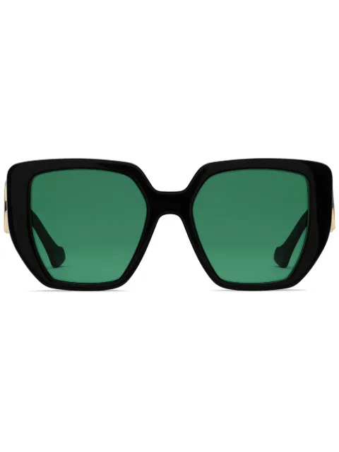 Gucci Eyewear نظارة شمس بإطار كبير وحرفي G