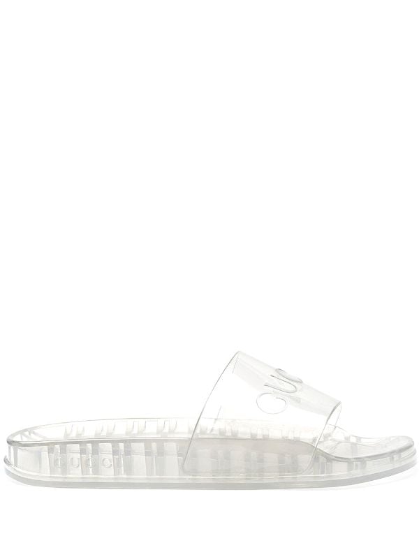 mens clear gucci slides