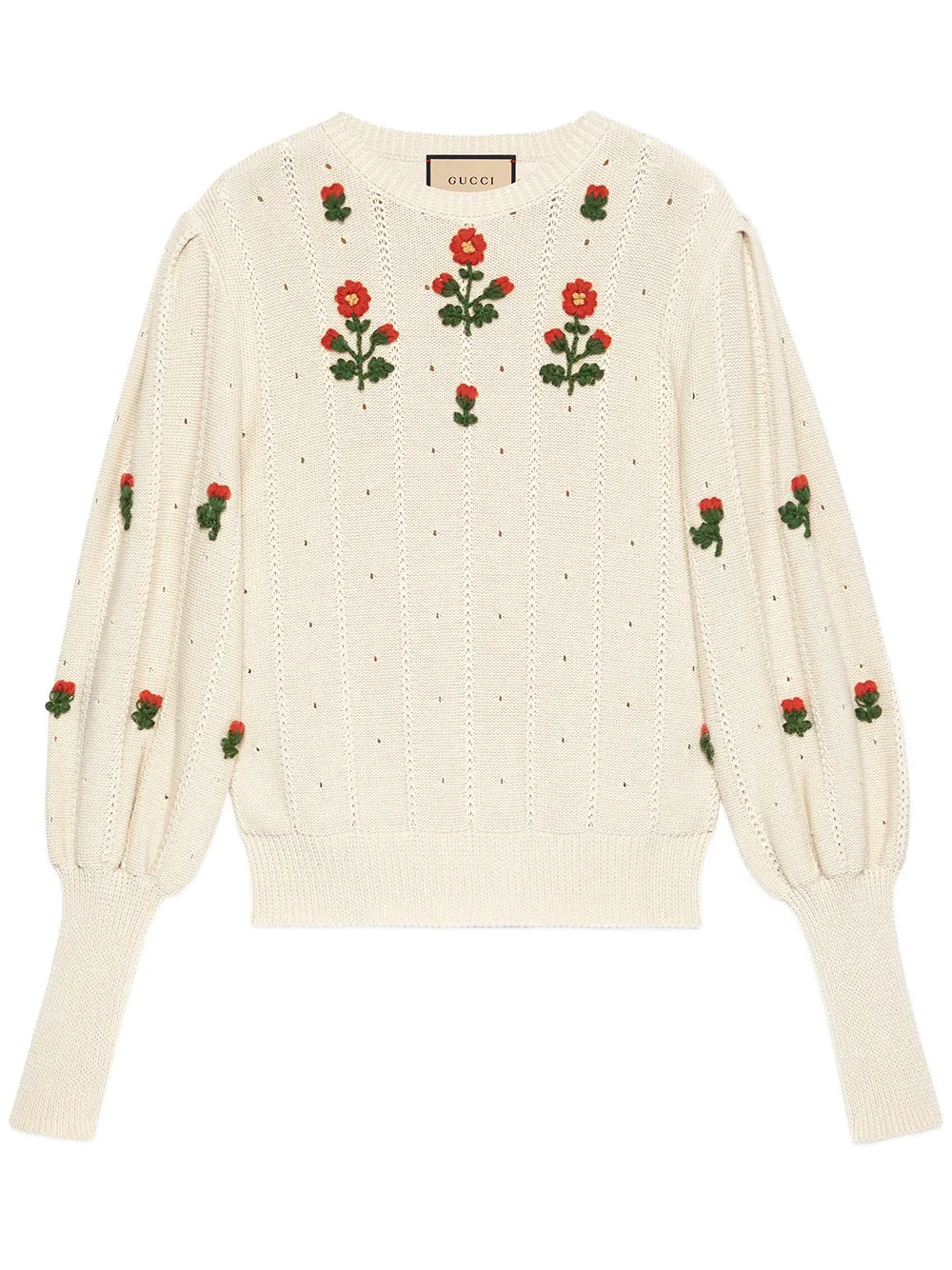 Gucci floral-embroidered Knitted Top - Farfetch